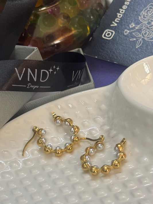 BEAUTIFUL PEARL STUDDED Earrings