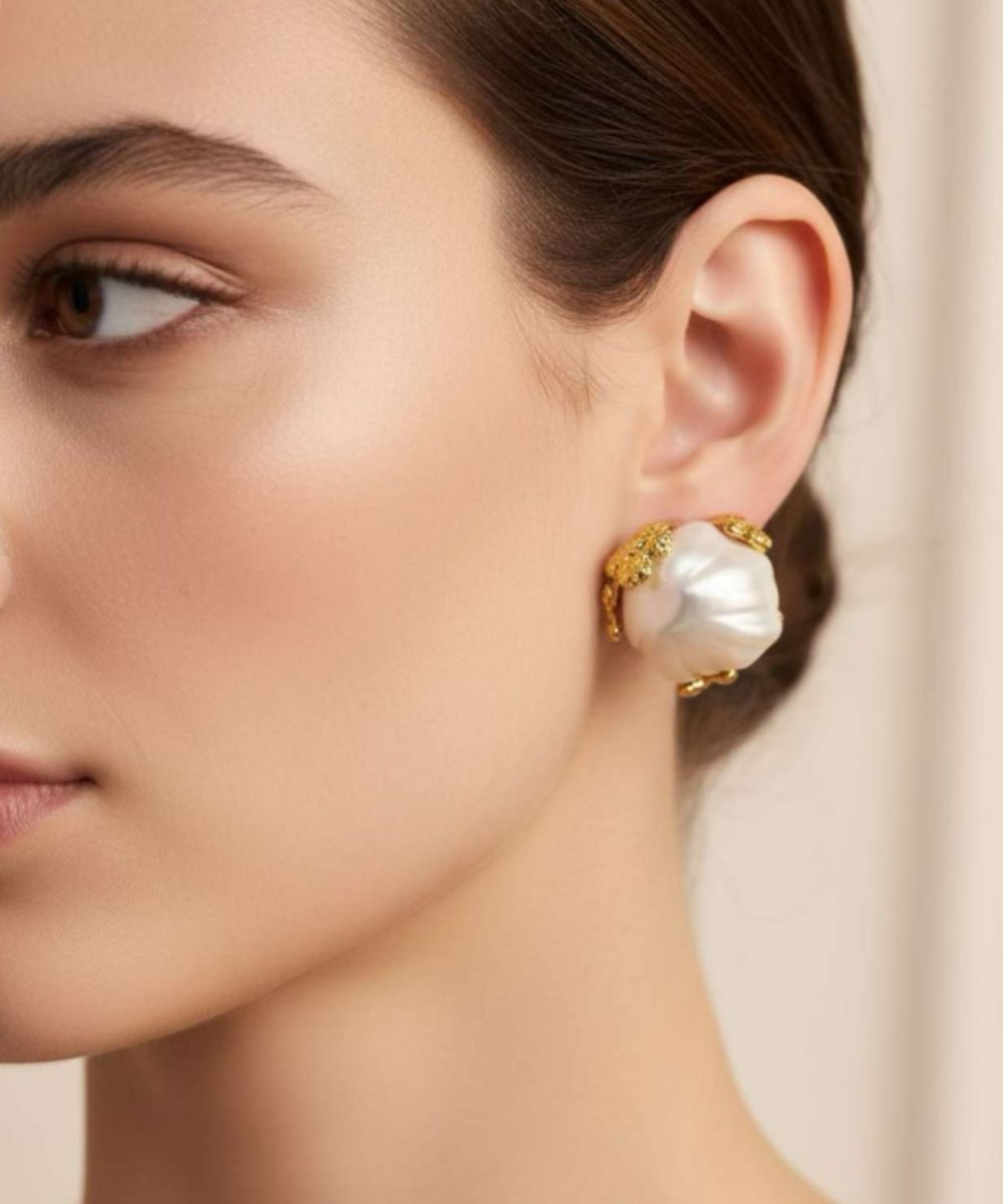 Pearl Bloom Statement Studs