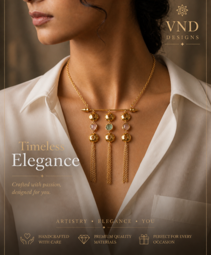 Auric Cascade Statement Necklace