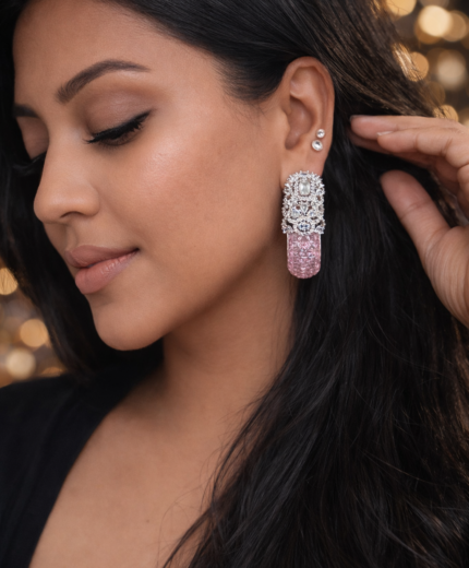 Blush Royale Statement Earrings