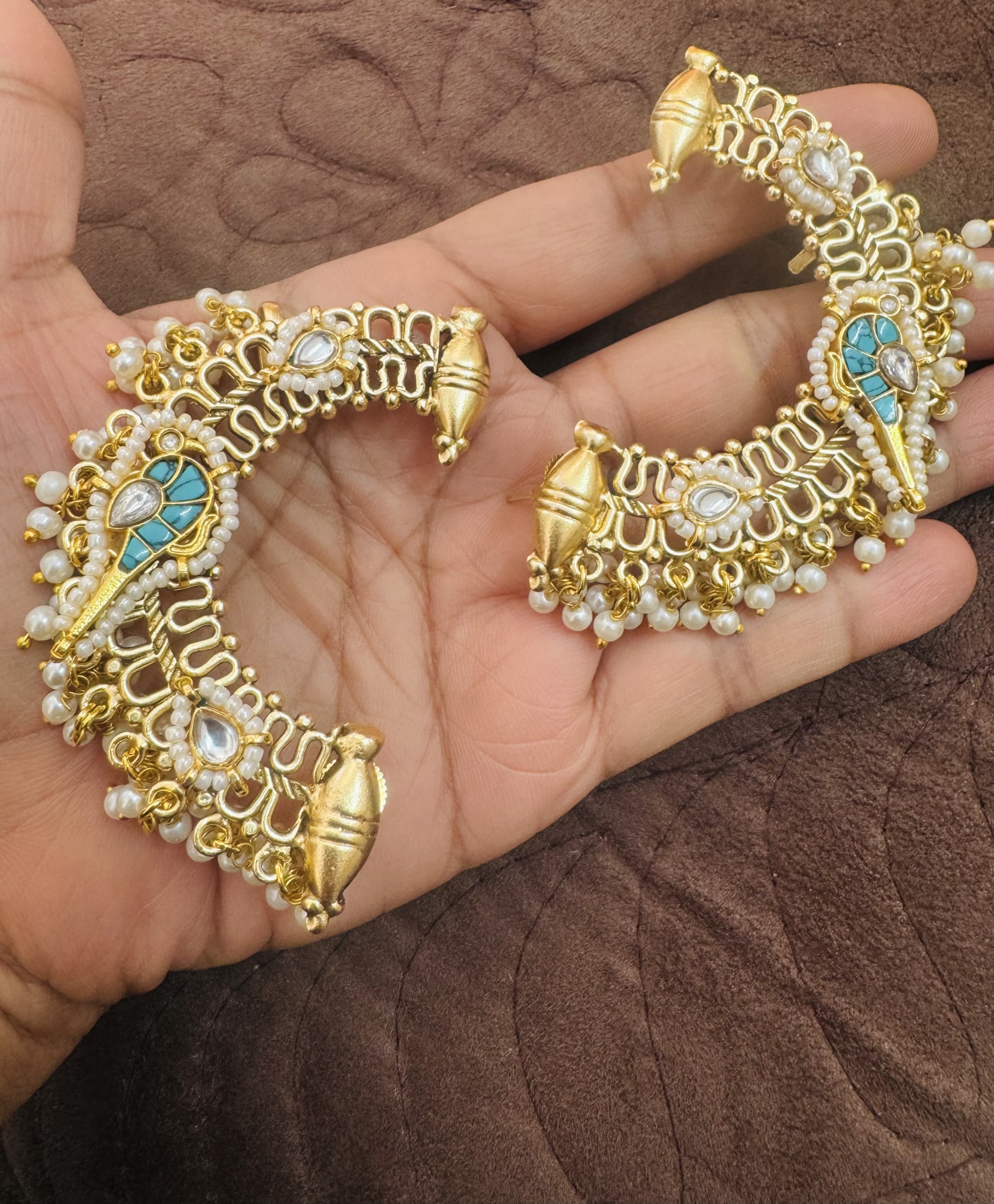 Royal Peacock Ear Cuff ✨🦚Turquoise - Image 2