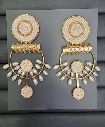 Pearl Royale Statement Earrings