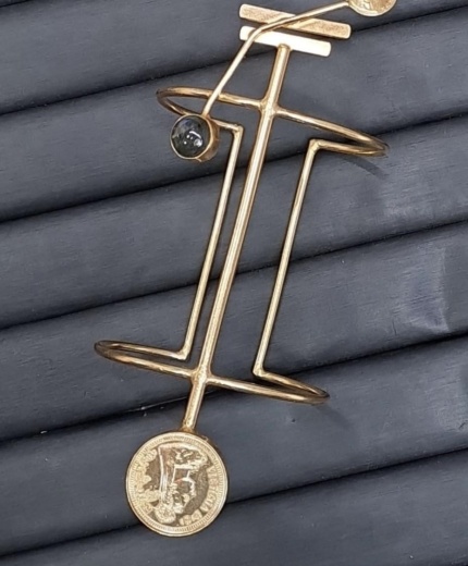 Celestial Coin Cuff Bracelet