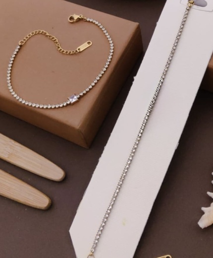 Crystal Tennis Anklet